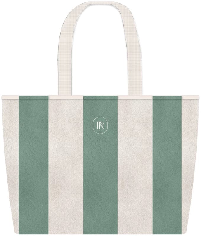 Place Réservée Classic beach bag 45x35cm eucalyptus
