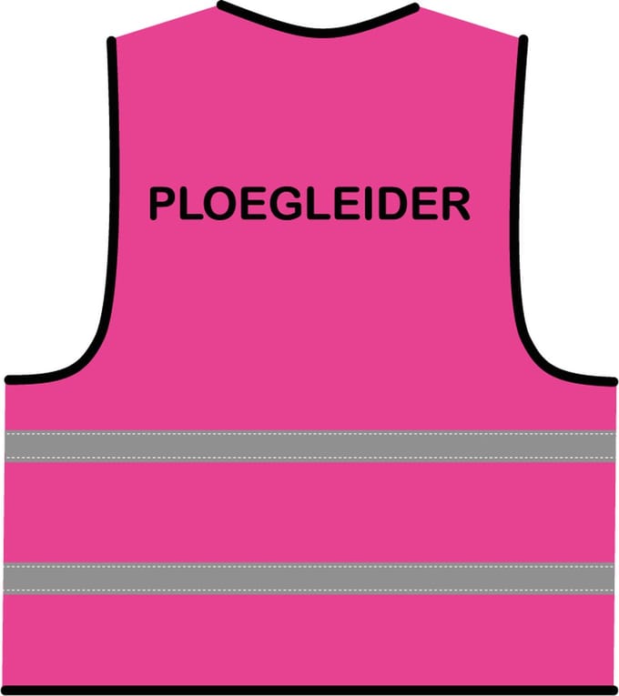 Ploegleider hesje roze