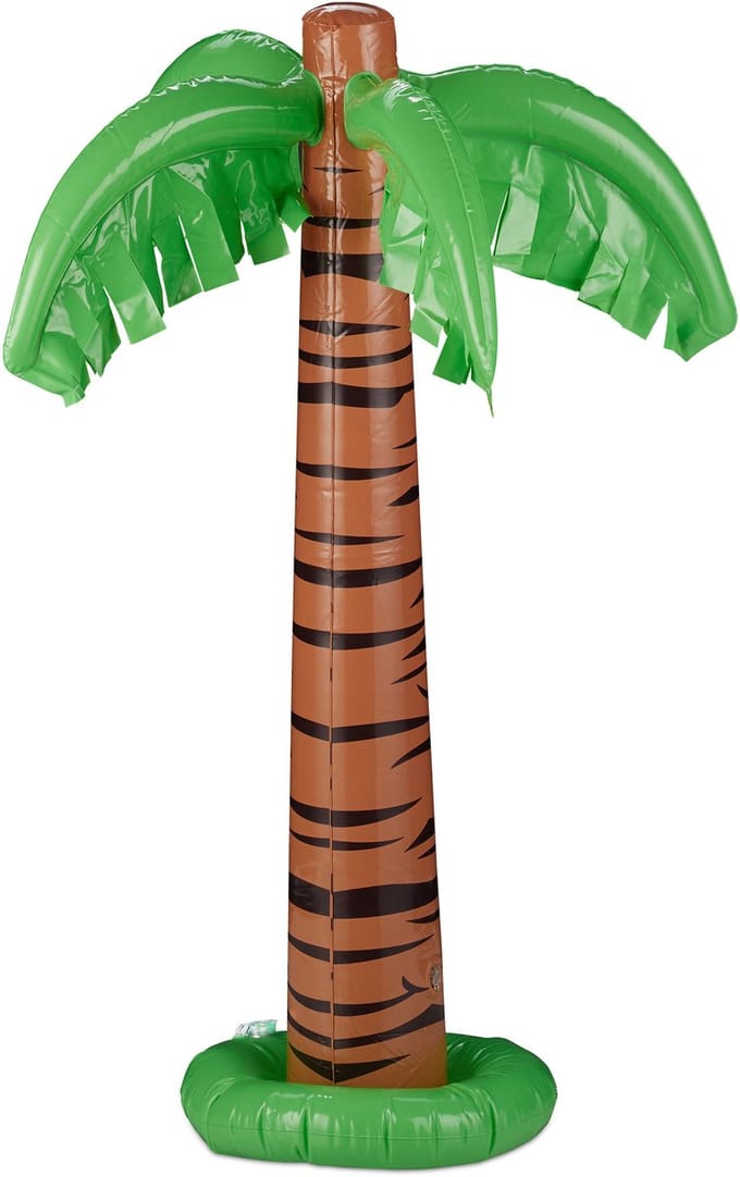 4x opblaasbare palmboom - opblaas palmboom - deco - party - zwembad speelgoed