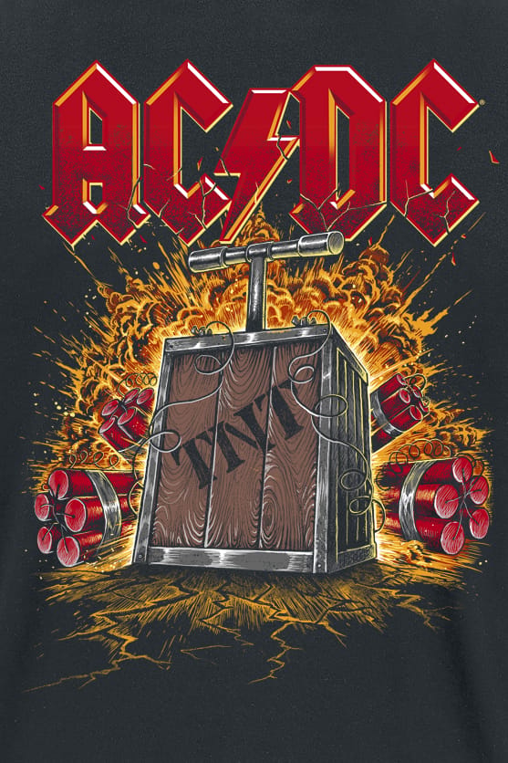 AC/DC TNT Explosion Heren T-shirt - zwart - XL