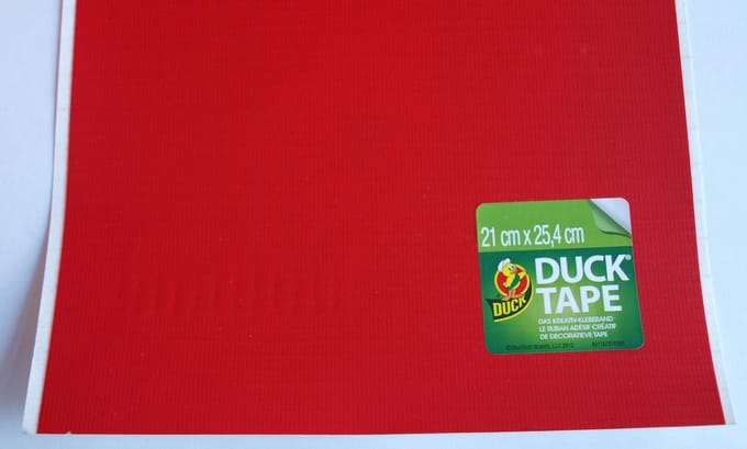 Duck Tape Sheet Cherry Red