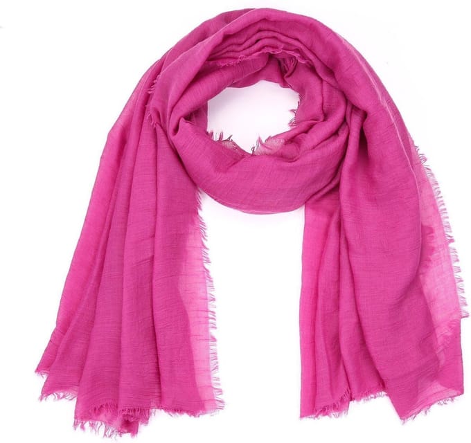 Effen Sjaal Fushia Roze