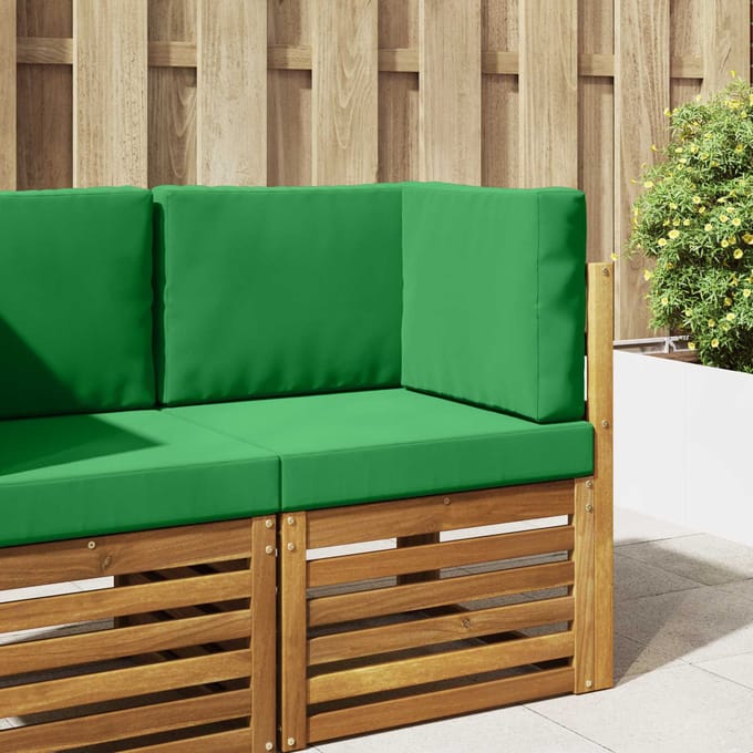 vidaXL - Buitenbankkussen - Polyester - Groen - 60 - x - 60 - cm