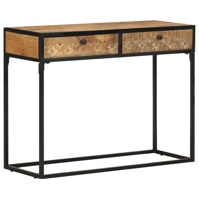 vidaXL - Wandtafel - 100x35x75 - cm - massief - mangohout