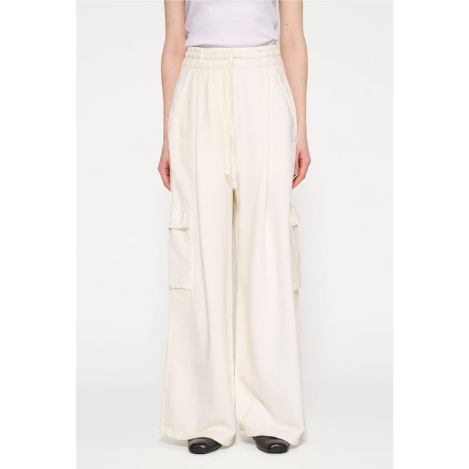 10DAYS Wide Leg Cargo Pants Light Natural Größe: S | Cargohosen Outlet | Damen
