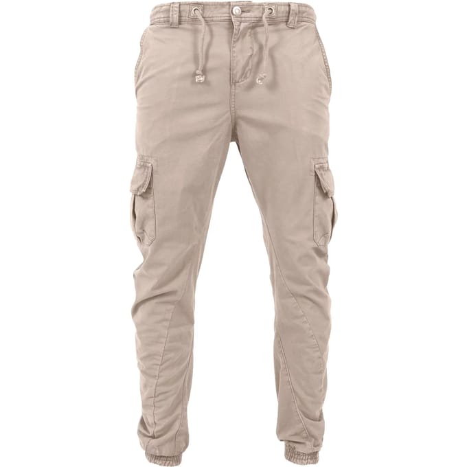 Urban Classics - Jogging Cargobroek - XS - Creme