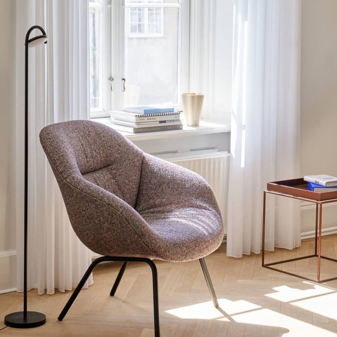 HAY - Marselis Vloerlamp - soft black - zwart