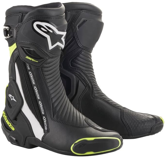 Alpinestars SMX Plus V2 Zwart Wit Geel Fluo - Maat 40 - Laars