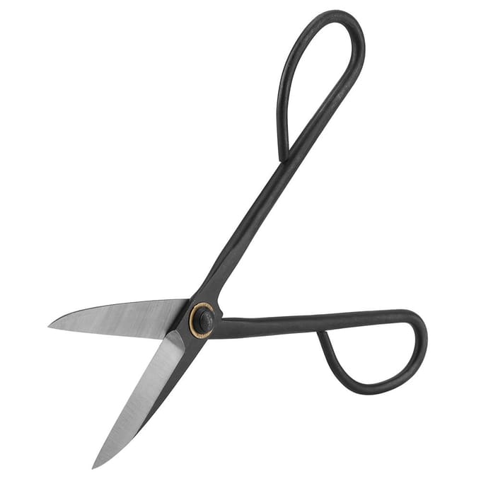 205mm Lange Handgreep Bonsai Schaar Snoeischaar Knop Bladeren Snoeigereedschap Tuinuitrusting black