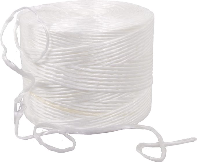 Kortpack - Polypack touw - 2 draads - ca. 800m - Wit - Weerbestendig touw - (030.0012)