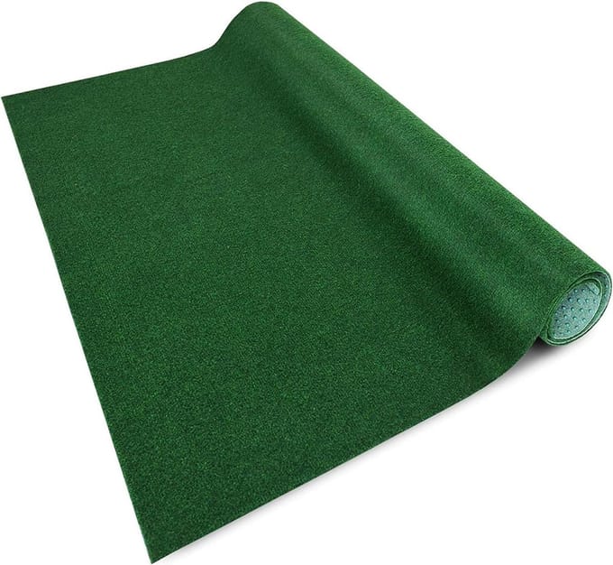 casa pura - Evergreen Grass Carpet | Artificial Grass with Drainage Tops | 2 x 12 m | Green
