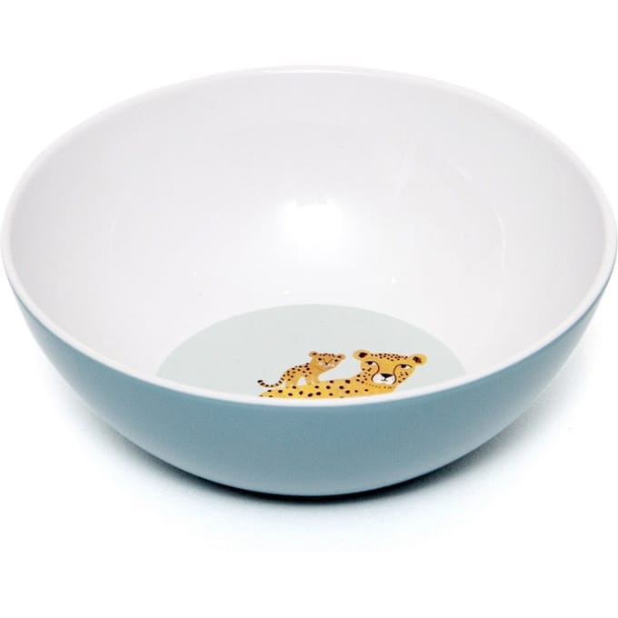 Petit Monkey melamine kom leopard aqua