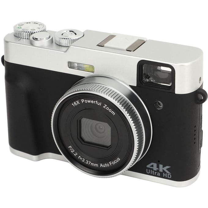 Appareil photo numérique 4K 48MP Écran HD IPS 3,5 pouces Zoom numérique 16x Appareil photo rétro compact portable pour