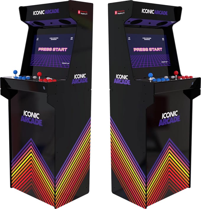 ICONIC Arcade - Arcade spelautomaat - 21 inch Full HD IPS-scherm - Wi-Fi en Bluetooth - Klassieke arcadebeleving
