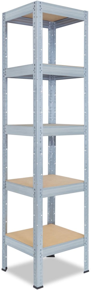 Shelfplaza PRO metalen stellingkast - 200x45x45 cm - verzinkt - 5 planken