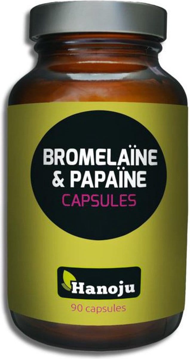 Hanoju Bromelaine & papaine capsules 90 Vegetarische capsules