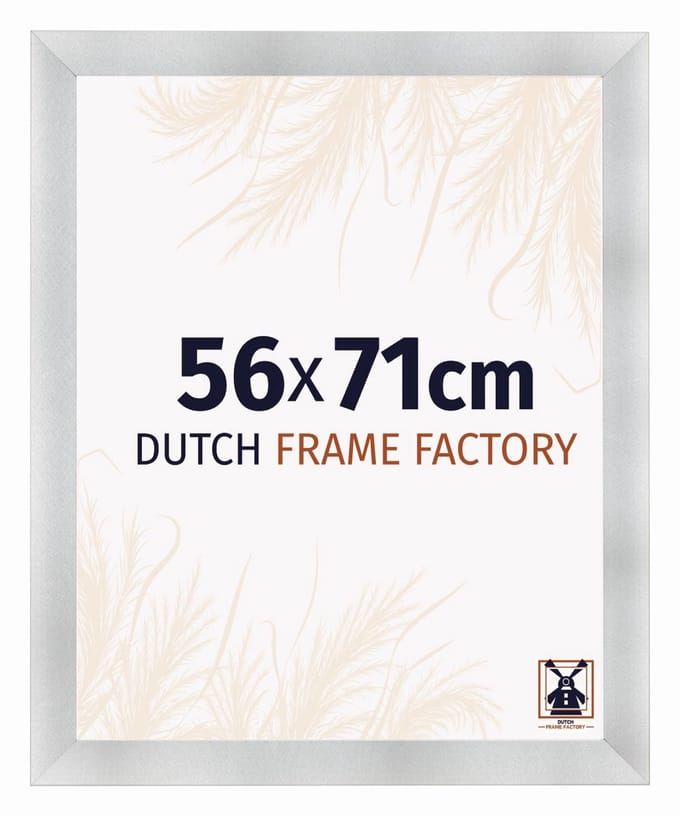 Fotolijst 56x71 cm - MDF - Aluminium Geborsteld - Praag