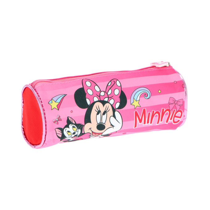 Minnie Mouse Etui - Rond - Voor school - Roze