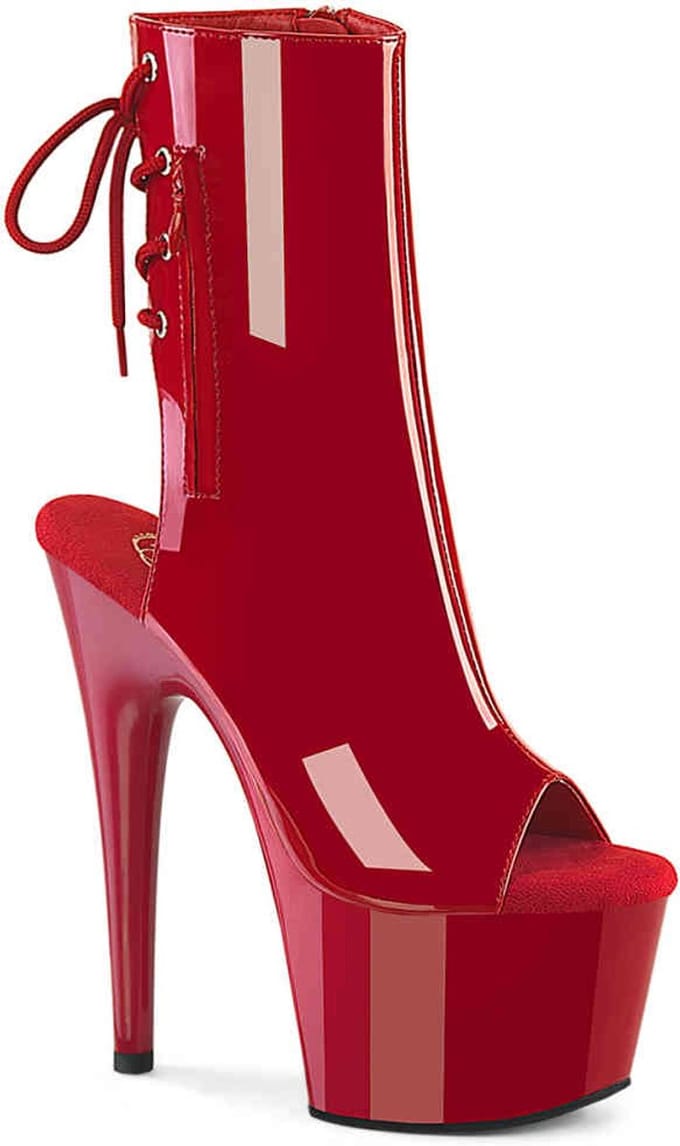 Pleaser - ADORE-1018 Plateau Laarzen - US 8 - 38 Shoes - Rood