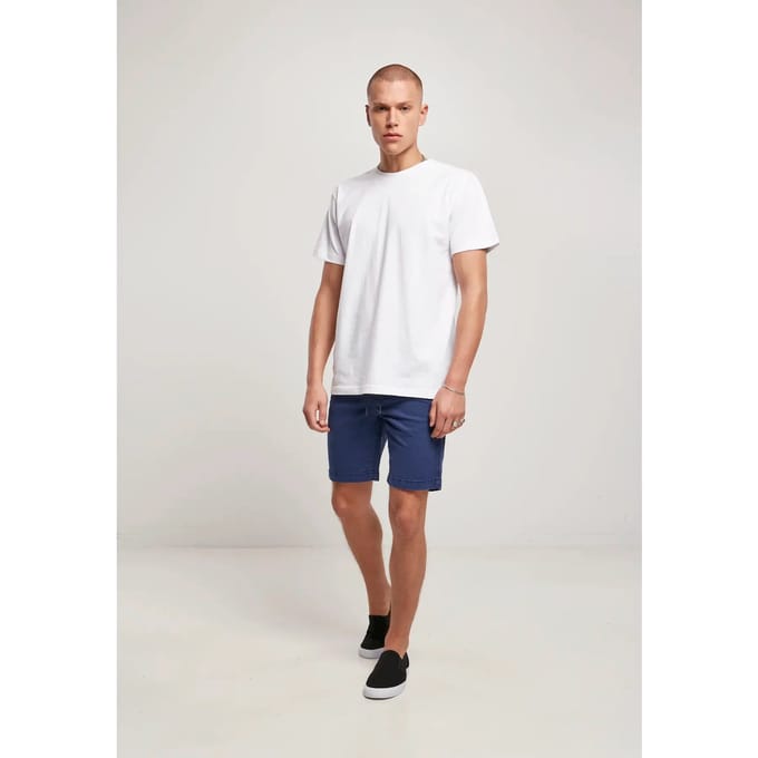 Urban Classics Korte broek -S- Stretch Twill Joggshorts Blauw