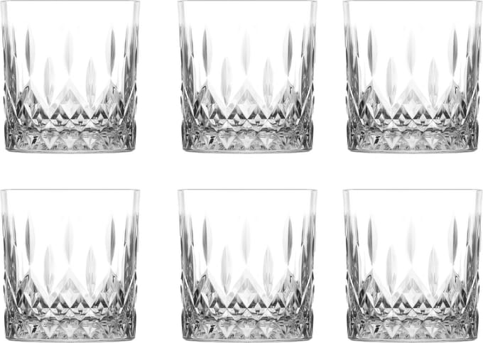 Mammoet - Waterglas - Rose - 33 cl - Transparant glas - Glazenset - 6 stuks