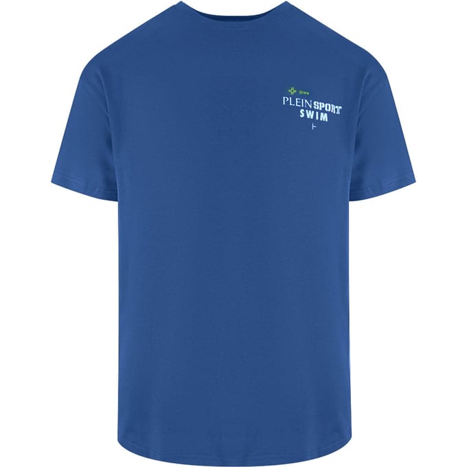 Korte Mouwen T-shirt in Donkerblauw