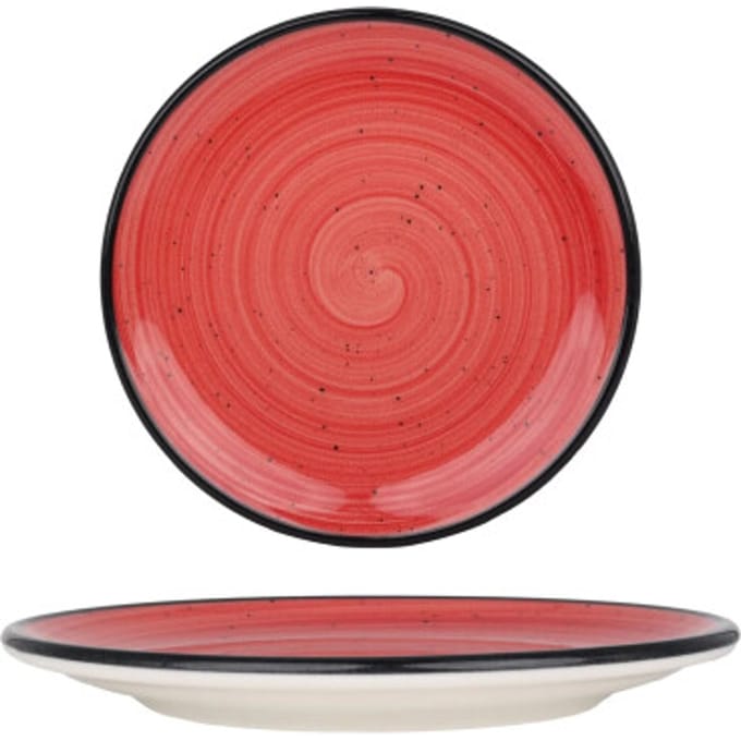 Bonna Dessertbord - Aura Passion - Porselein - 17 cm - set van 6