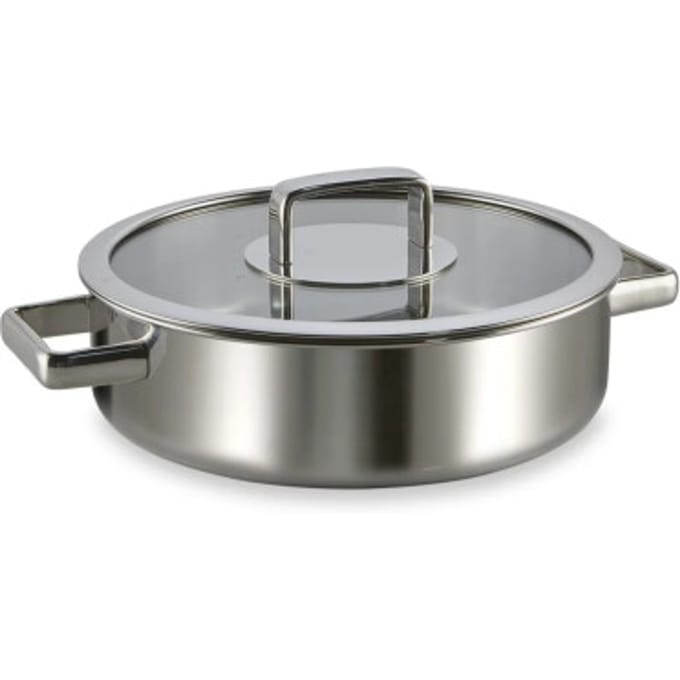 Habonne Royal Hapjespan - 24 cm - met glazen deksel