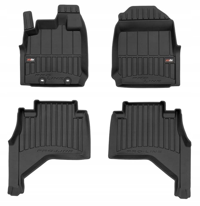 Frogum - No.77 - Isuzu D-MAX III vanaf 2019 - Automatten set - 4-deurs Double Cab - TPE Rubber - 6 cm Rand