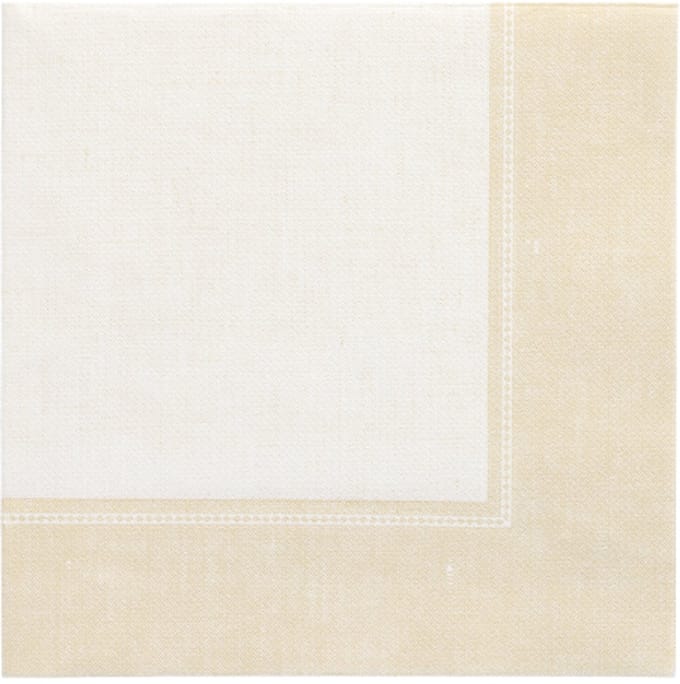 50 Servetten ROYAL Collection 1/4 vouw 40 cm x 40 cm champagne Linum