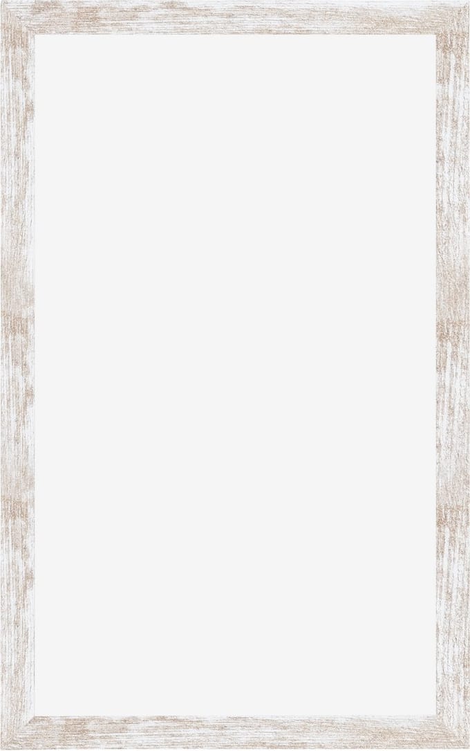 Fotolijst 33x48 cm - MDF - White Wash - Cork