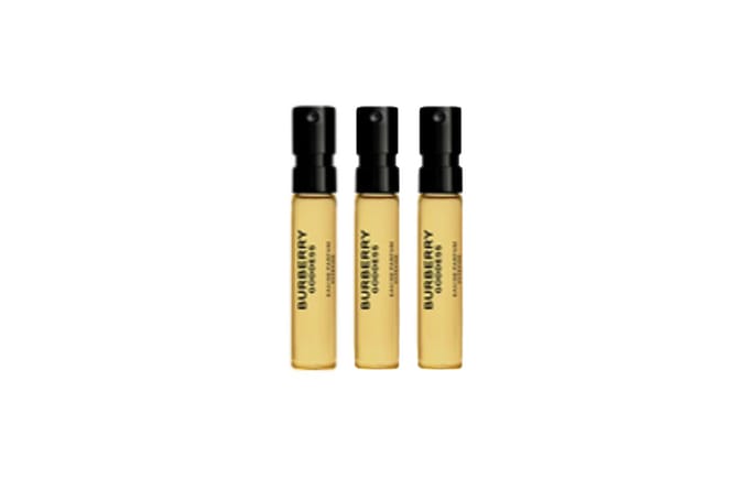 Burberry Goddess Geur Sample Pak Eau De Parfum EDP Lavendel Vanille 1.5ml 1.5ml
