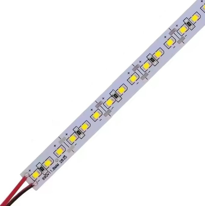 1 meter - dag licht wit 12 Volt - rigide Strip - 2835 SMD - 150 Leds