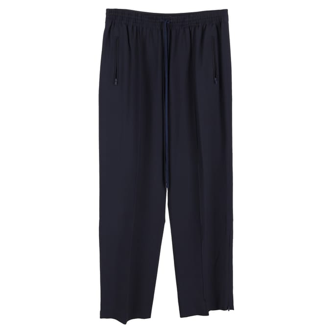 Chloé broek met trekkoord in marineblauw polyester