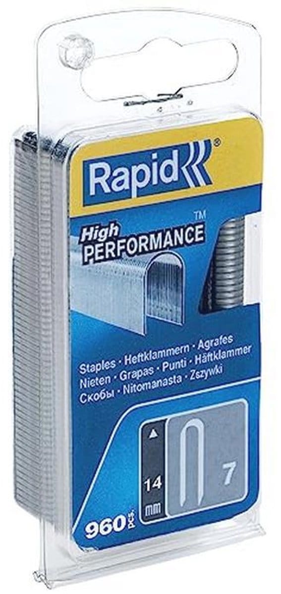 14mm Staples for Tackers - 960 Pieces with Round Head for Cables