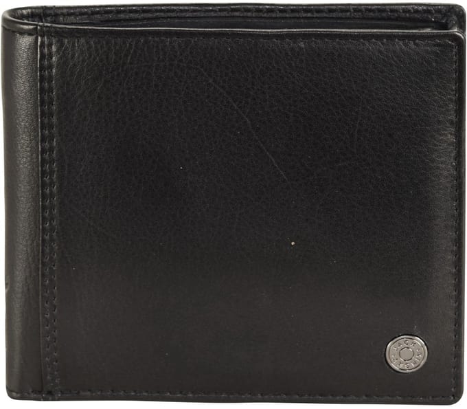 Jack Kinsky Hamburg 108 Leren Portemonnee 11 cm - Jongens - Horizontaal - schwarz