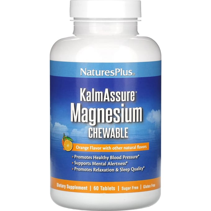 Kalmassure Magnesium Kauwtabletten, Sinaasappelsmaak, 60 Tabletten