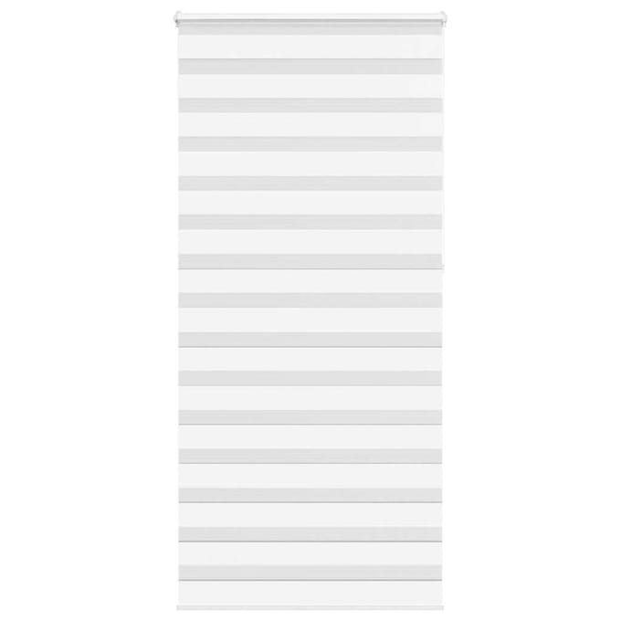 vidaXL - Zebra - rolgordijn - 100x230 - cm - stofbreedte - 95,9 - cm - polyester - wit
