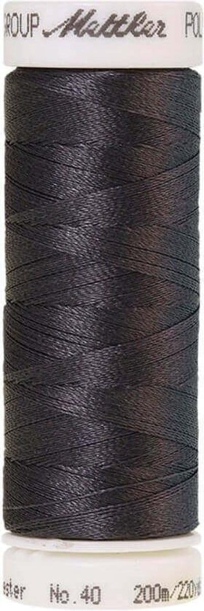 AMANN POLYSHEEN NAAI-BORDUURGAREN, COL 0132 GRIJS, 200M, PER STUK.