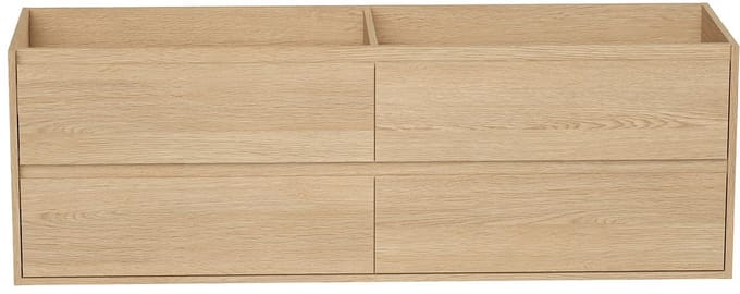 Vente-unique Meubel onder wastafel - Eikenfineer - 150 cm - MILIPAM