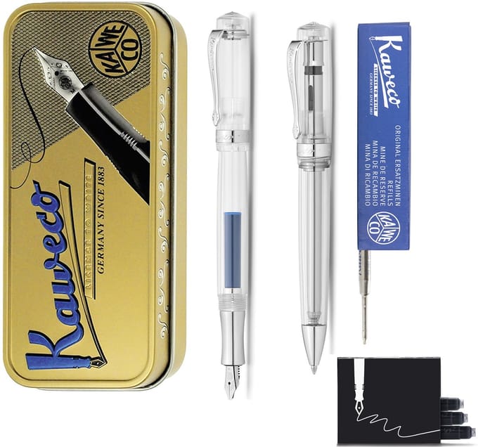 Kaweco - Cadeauset - Student Transparent - Vulpen (Medium) - Balpen - extra vullingen