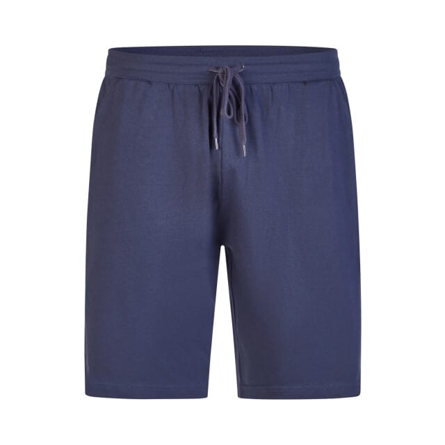 Phil & Co Heren Korte Pyjamabroeken 2-Pack Grijs Gestreept/Donkerblauw - Maat L