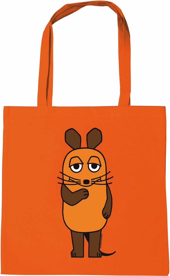 Logoshirt Schultertasche Baumwolltasche Die Sendung mit der Maus