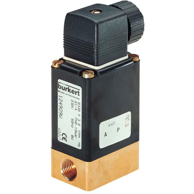 Magneetventiel G1/4'' NC Messing EPDM 0-5bar/73psi 24VDC 0330 73652