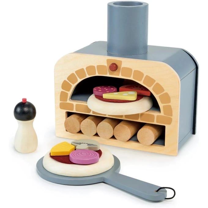 TENDER LEAF Playing - Pizza Oven - 18.2X9.6X19Cm - Hout - 3 Jaar