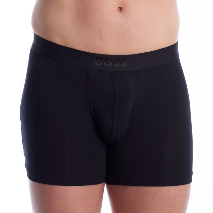 HUGO BOSS Ultrasoft boxer briefs (2-pack) - heren boxers normale lengte modal - zwart