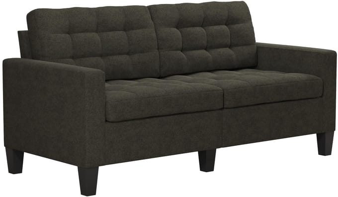 Bowie-Sofa 3-zits - Grijs Linnen