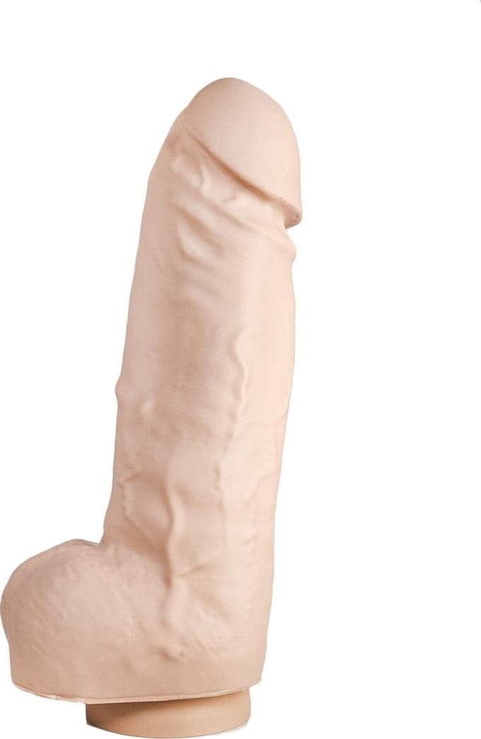 515 line Dildo 29 cm met zuignap - beige