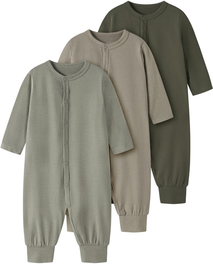 NAME IT - TBMSLEEPSUIT 3P SOLID NOOS - Baby - Pyjamas