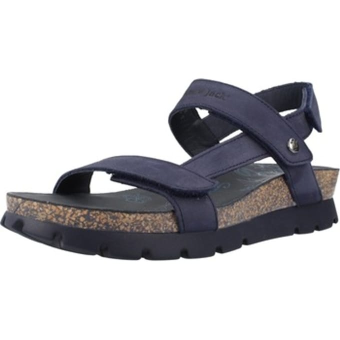 Panama Jack Sandaal Selma Basics B1 Nubuck Marino Navy Blauw